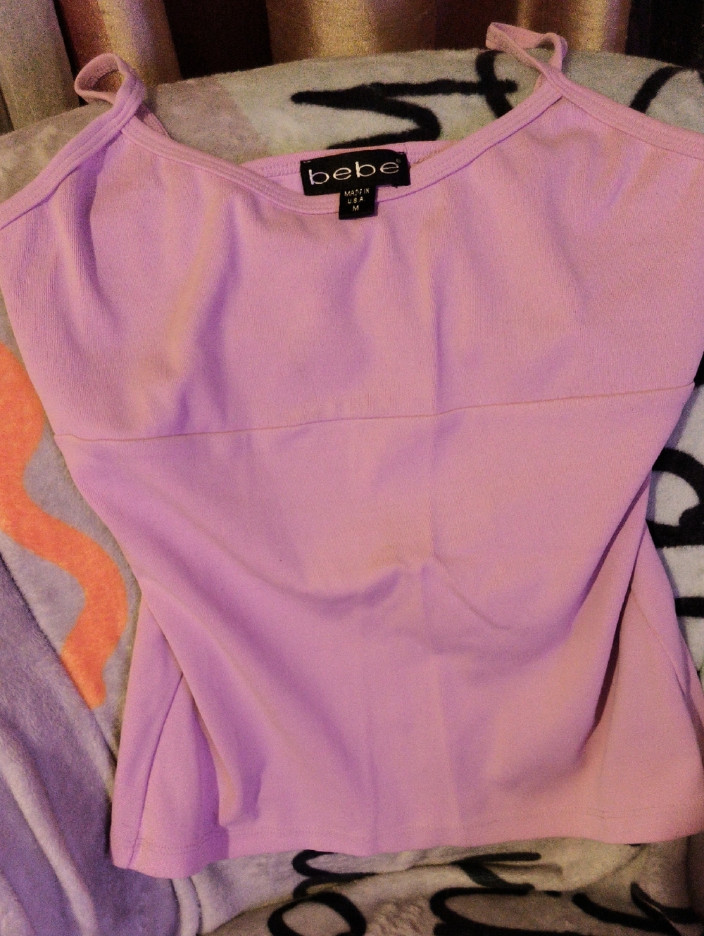 bebe Lilac Strapless Tank Dress